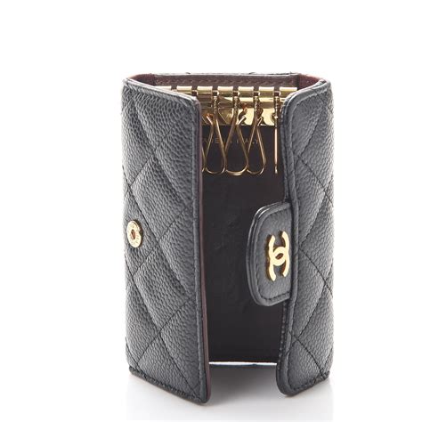 chanel men key holder|chanel 6 ring key holder.